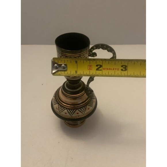 Hand Made in Greece beautiful 5” tall" vase! - Picture 9 of 9